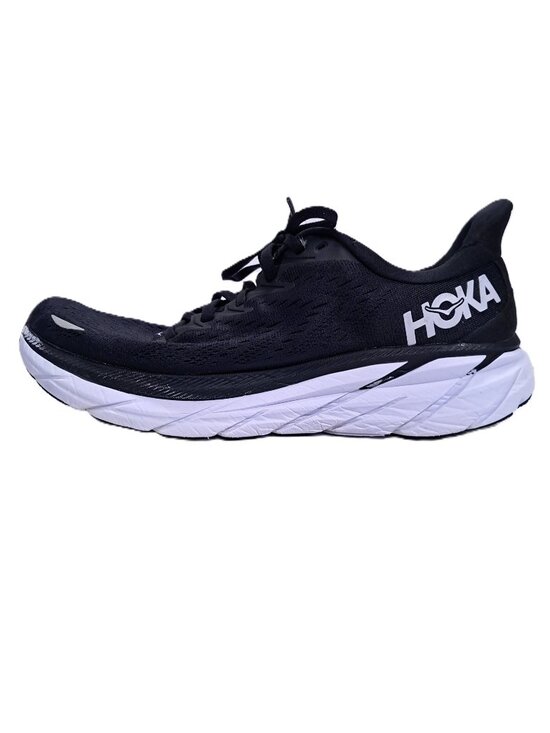 Hoka Clifton 8 Athletic Shoes Men 9.5 D Black White Run Sneakers 1119393 BWHT main image 7